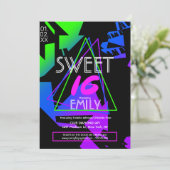 Sweet 16 Flyer Club thème Invitation promotionnell (Debout devant)