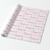 Sweet 16 Gift-Wrap Cadeaupapier (Uitgerold)