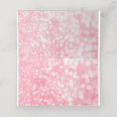 Sweet 16 Glitter Bokeh Lights Custom Place Card (Binnenkant ongevouwen)