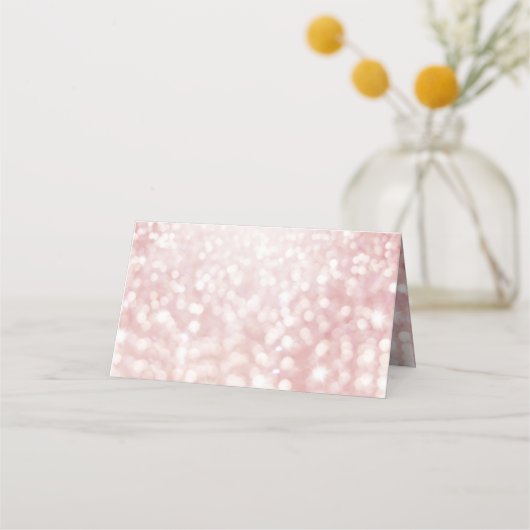 Sweet 16 Glitter Bokeh Lights Custom Place Card (Achterkant)