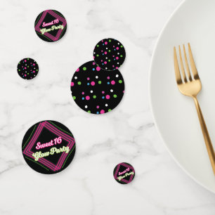 Sweet 16 Glow-feest Tafelconfetti Verjaardagsdecor Confetti