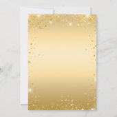 Sweet 16 gouden rode glitterjurk glamoureus kaart (Achterkant)