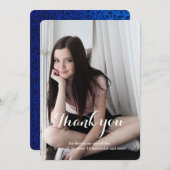 Sweet 16 - Hartelijk dank - blauwe kaart (Voorkant / Achterkant)