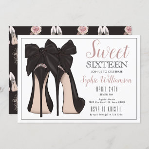 Sweet 16 High Heel Birthday Invitation
