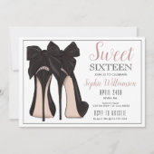 Sweet 16 High Heel Invitation Anniversaire (Devant)