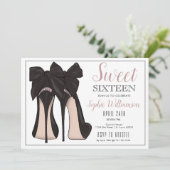 Sweet 16 High Heel Invitation Anniversaire (Debout devant)
