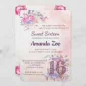 Sweet 16 Invitation (Devant / Derrière)