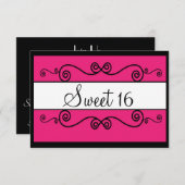 Sweet 16 Invitation (Devant / Derrière)