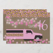 Sweet 16 Invitation (Devant / Derrière)