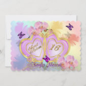 Sweet 16 Invitation arc-en-ciel (Devant)