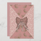 Sweet 16 invitation arc rose (Devant / Derrière)