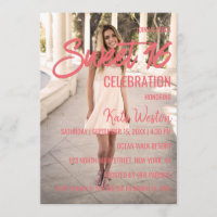 Sweet 16 Invitation Conception Modèle photo person