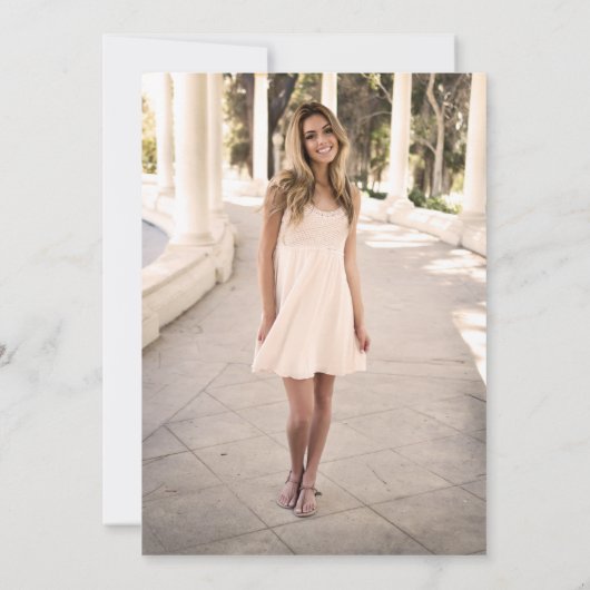 Sweet 16 Invitation Conception Modèle photo person (Dos)