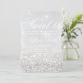 Sweet 16 Invitation de fête d'anniversaire | Silve (Debout devant)