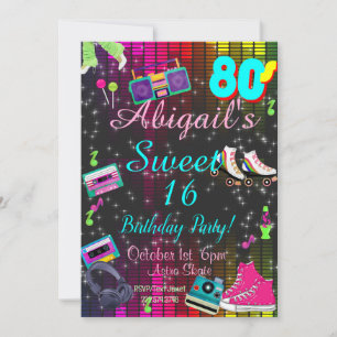 Sweet 16, Invitation des années 80, Retour aux ann