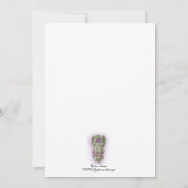 Sweet 16 Invitation satin-look avec coeur rose (Dos)