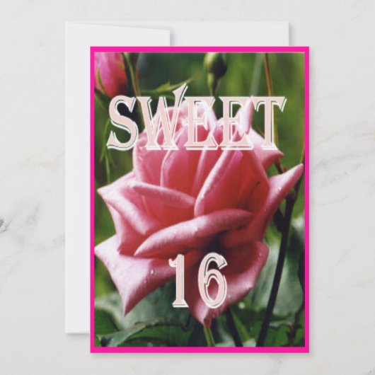 SWEET 16 INVITATIONS DE FÊTE - ANNIVERSAIRE DONS (Devant)