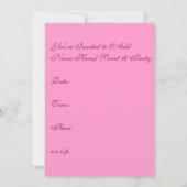 SWEET 16 INVITATIONS DE FÊTE - ANNIVERSAIRE DONS (Dos)