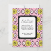 Sweet 16 Invitations de fête d'anniversaire {Boho (Dos)