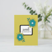 Sweet 16 Invitations de fête d'anniversaire {Boho (Debout devant)