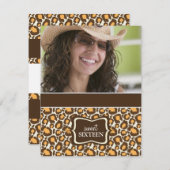 Sweet 16 Invitations de fête d'anniversaire {Poste (Devant / Derrière)