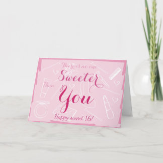 Sweet 16-jarig kaart