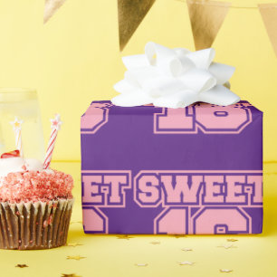 Sweet 16-jarige logo cadeaupapier