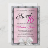 Sweet 16-jarige uitnodiging (Voorkant)
