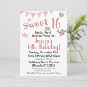 sweet 16 kaart (Staand voorkant)