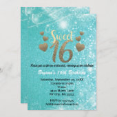 Sweet 16 kaart (Voorkant / Achterkant)