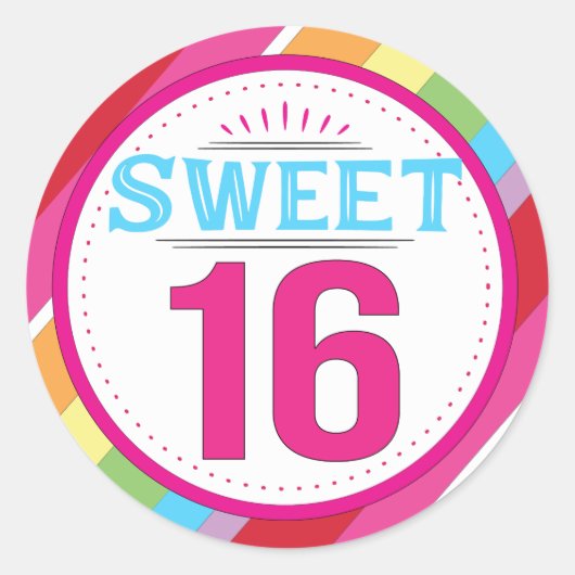 Sweet 16 Labels (Voorkant)