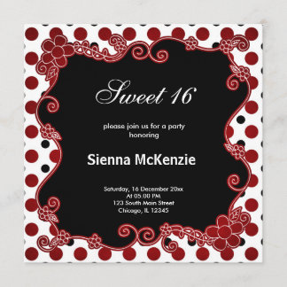 Sweet 16 Lady Bug Kaart
