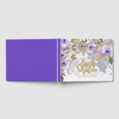 Sweet 16 Livre d'hôtes Gold Purple Butterfly Flora (Complet)