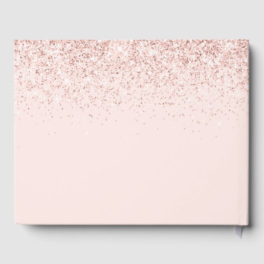 Sweet 16 Livre d'hôtes Rose Gold & Blush Pink Part (Verso)