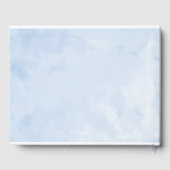 Sweet 16 Livre d'hôtes Silver Dusty Blue Gown Flor (Verso)