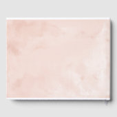 Sweet 16 Livre D'Invité Blush Pink Gown Floral (Verso)