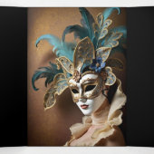 Sweet 16 Masquerade Party Invitation (Intérieur au milieu)