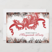 Sweet 16 Masquerade Party Invitation (Devant)