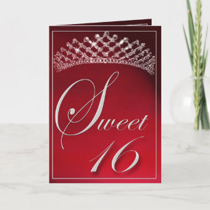 Sweet 16 met een tiara! kaart