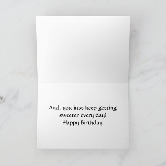 SWEET 16! NOOIT VERVEELD KAART (Binnen)