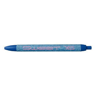 Sweet 16, Nummer zestien, Blauwe Roze Glitter pen