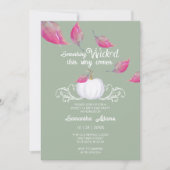 Sweet 16 Octobre Anniversaire Invitations (Devant)