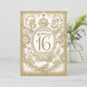 Sweet 16 Once Upon A Time Ivory Kaart (Staand voorkant)