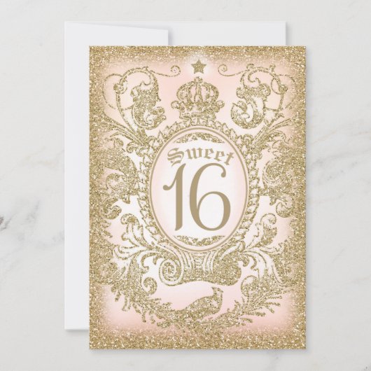 Sweet 16 Once Upon a Time Princess Invitation (Devant)