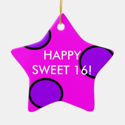 Sweet 16 Ornament (Voorkant)