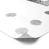 Sweet 16 Papillons Dusty Blue Affiche de bienvenue (Coin)