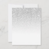 Sweet 16 Parties scintillant Argent Invitation de  (Dos)