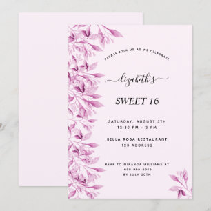 Sweet 16-partijenbloemen botanisch kaart