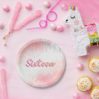 Sweet 16 Party Borden Papieren Bordje