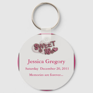Sweet 16 Party Favors Sleutelhanger